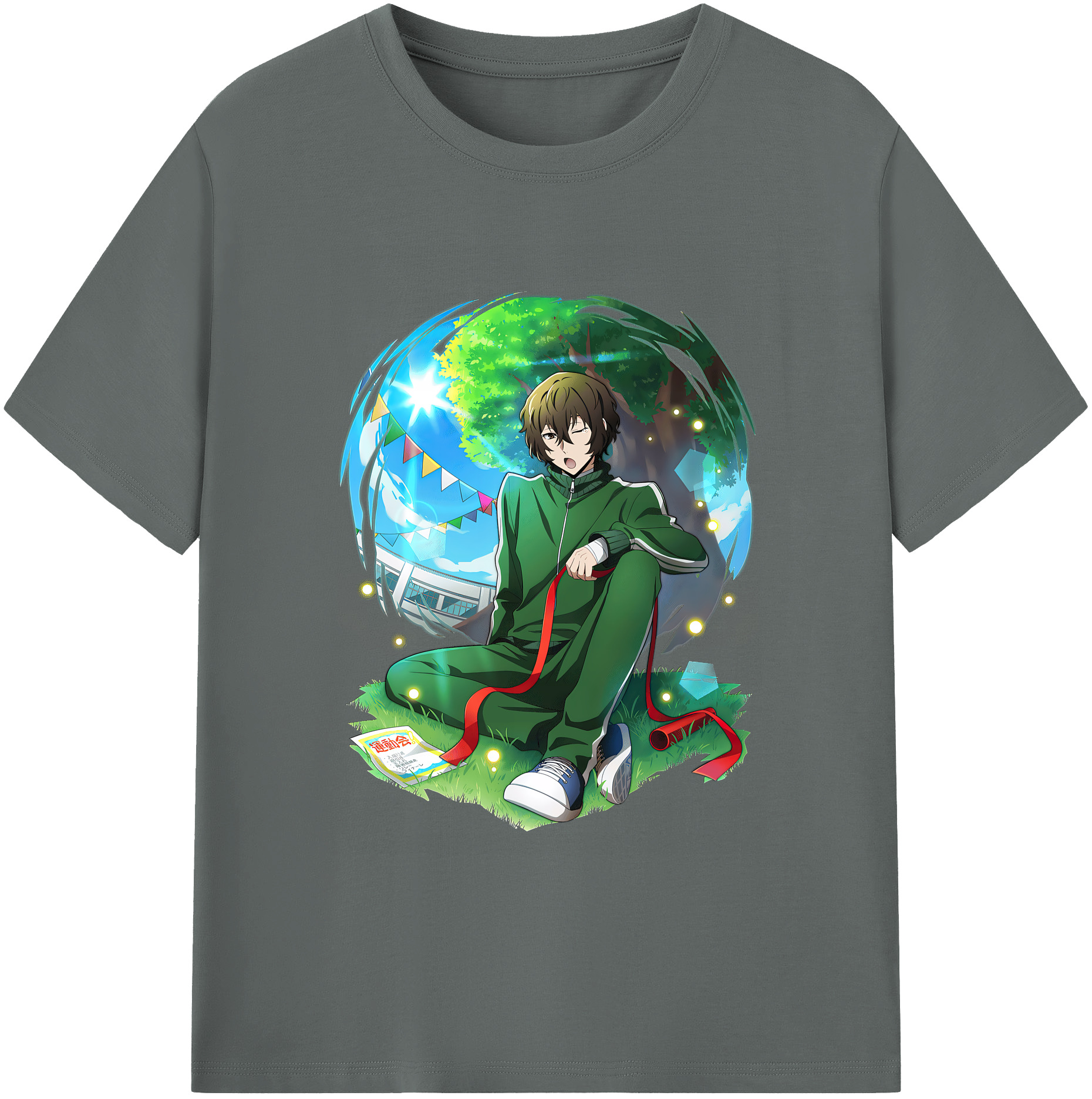 （画像用） 文豪ストレイドッグス Bungo Stray Dogs 綿100％ メンズ半袖Tシャツ｜肌触りやわらか＆通気性